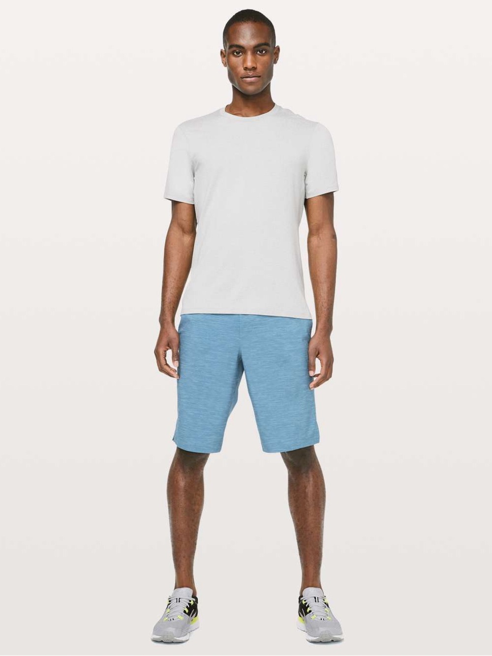 Lululemon T.H.E. Short 11" *Linerless, Heather Allover Blue Cast Utility Blue, M